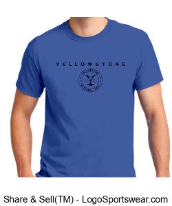 YELLOWSTONE Gildan Adult Unisex Ultra Cotton T-shirt Design Zoom